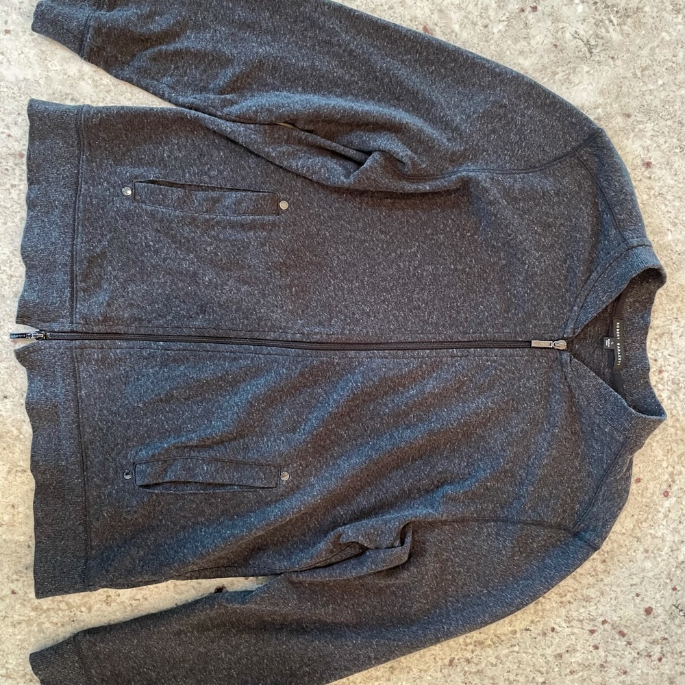 Men's Heather Charcoal Full-Zip Jacket